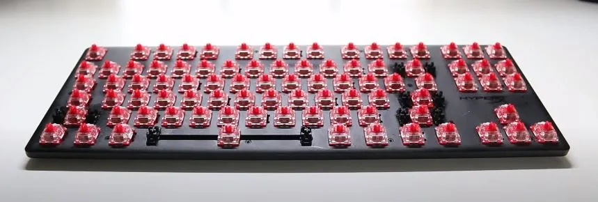 Open all the mechanical keycaps of your keyboard attached to the stem switch.