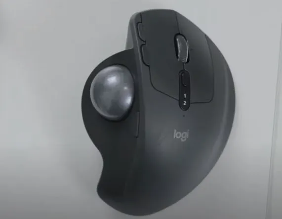 Logitech MX Ergo Plus Wireless Thumb Trackball Design & Dimension