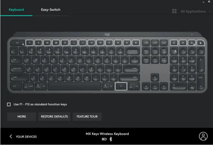 Logitech MX Keys VS Apple Magic Keyboard Software