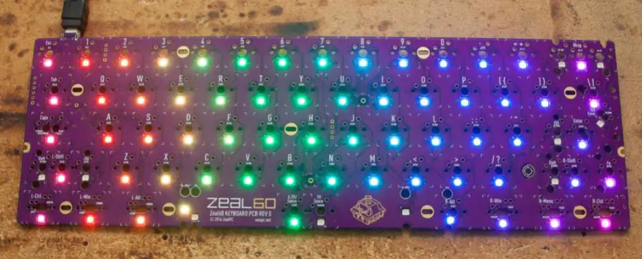 Zeal60 Rev3 60% RGB PCB