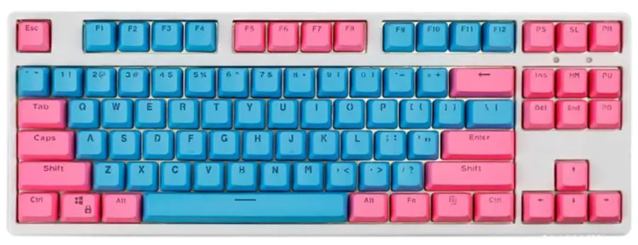Gliging Pink Blue PBT Keycaps Set
