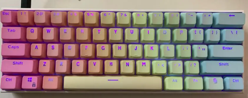 YMDK Doubleshot Rainbow Keycaps