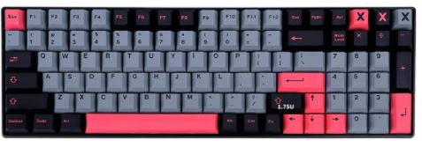 Sumgsn Sublimation Gray and Pink Keycap Set