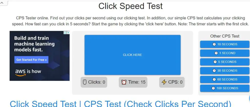 Where to Test drag click mouse?