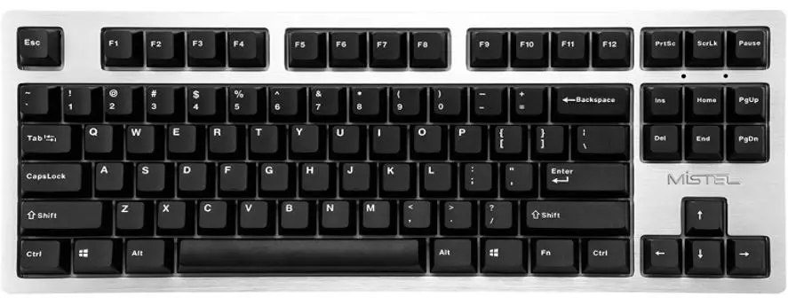 Mistel Doubleshot PBT Black Minimalist Keycaps