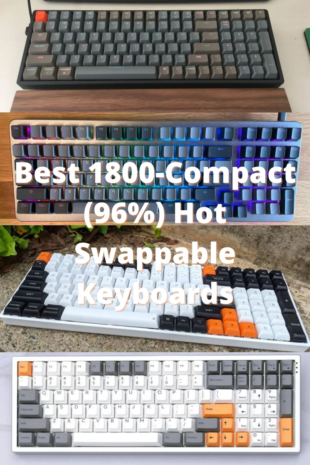 Best 1800-Compact (96%) Hot Swappable Keyboards