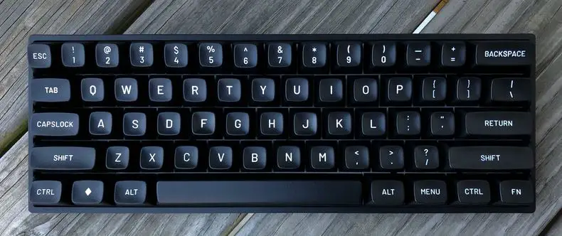 Drop MT3 White-on-Black Keycap Set