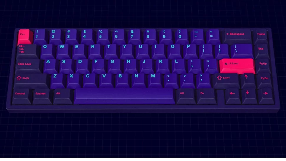 DROP + MiTo GMK Laser (Cyberdeck) Cherry Profile Double Shot ABS Keycaps