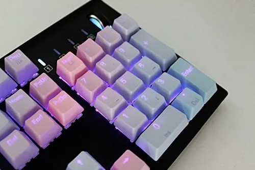 YMDK Sunset Gradient Double Shot Dyed PBT Keycaps
