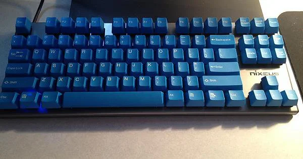 Tai-Hao Ocean Blue OEM Profile Doubleshot ABS Keycaps