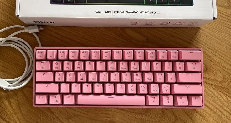 HK Gaming GK61 Pink