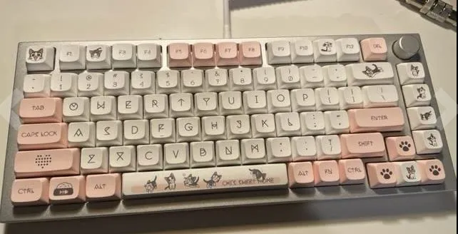 Wunzkii Pink Cat Keycaps