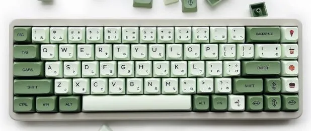 XDK Cute Matcha Green Japanese Keycaps